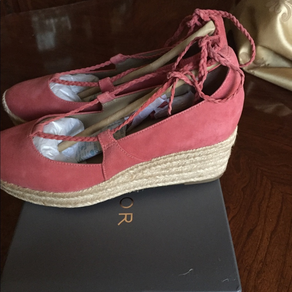Elsa suede espadrille wedge M